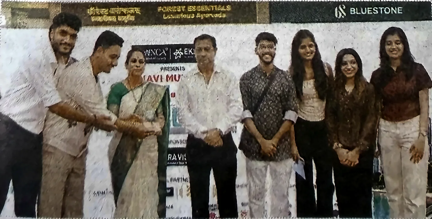 The Social Smiths team being felicitated on stage by the Mayor of Navi Mumbai, Sujata Patil, at the Mid-Day Hot Property Exhibition